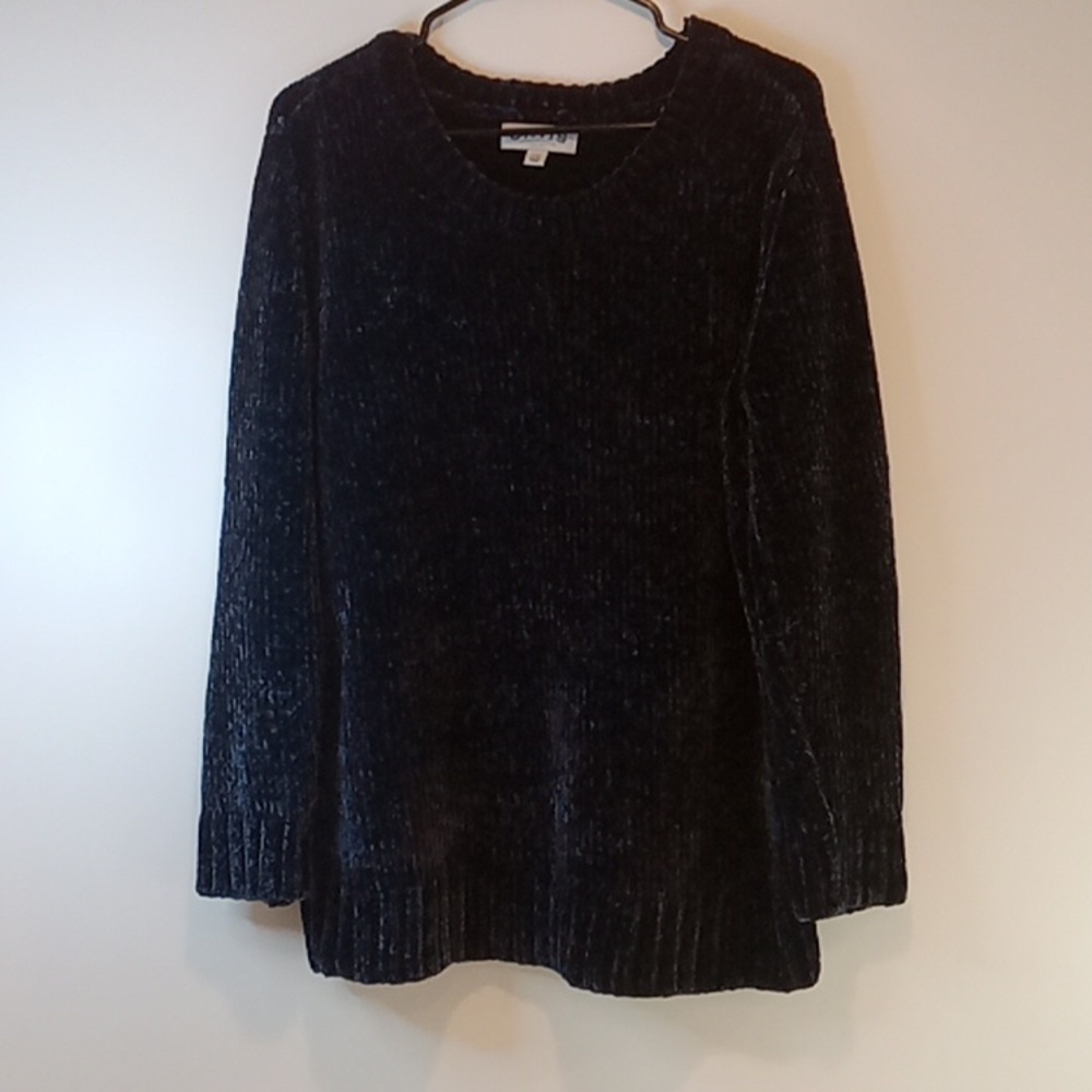Orvis Sweater Women's Size Medium Blue  Pullover Long Sleeve 100% Polyester EUC!